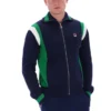 Fila Navy Cortez Colourblock-Strick-Trainingsjacke