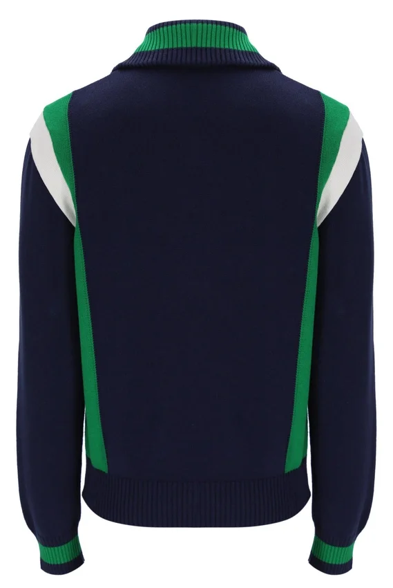 Fila Navy Cortez Colourblock-Strick-Trainingsjacke