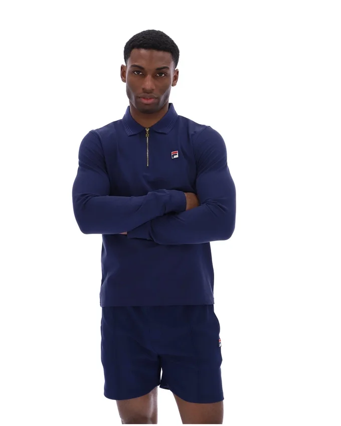Fila Navy Emiliano Langarm-Polo