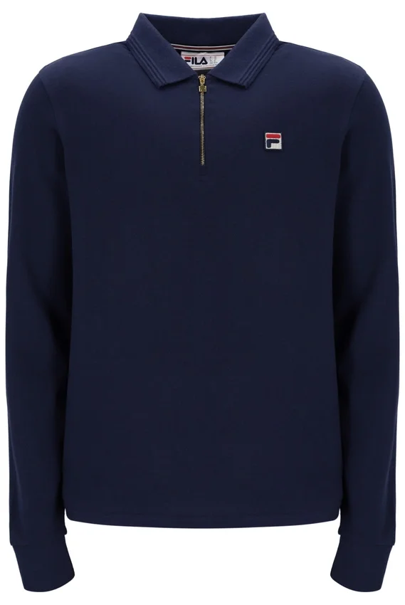 Fila Navy Emiliano Langarm-Polo