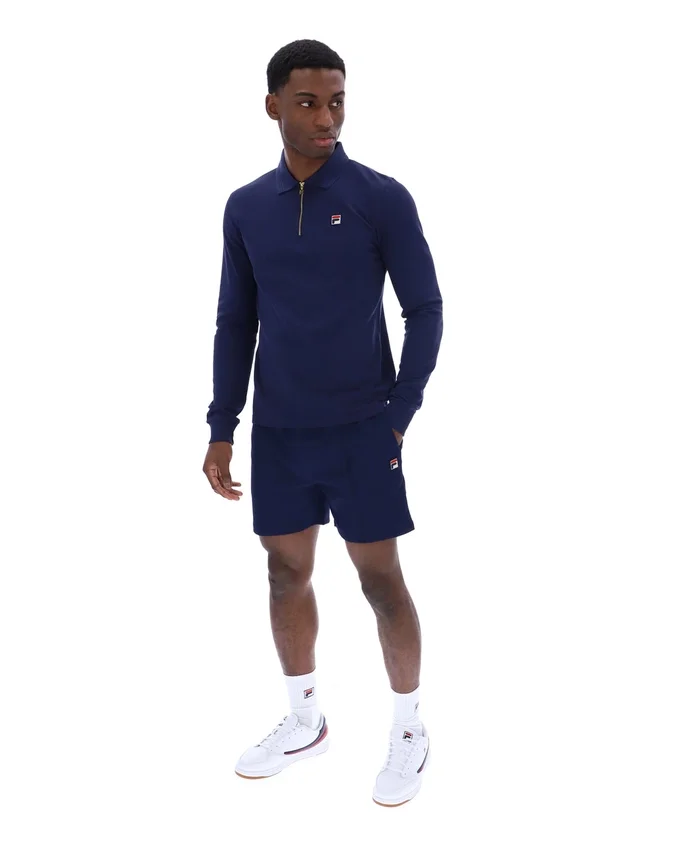 Fila Navy Emiliano Langarm-Polo