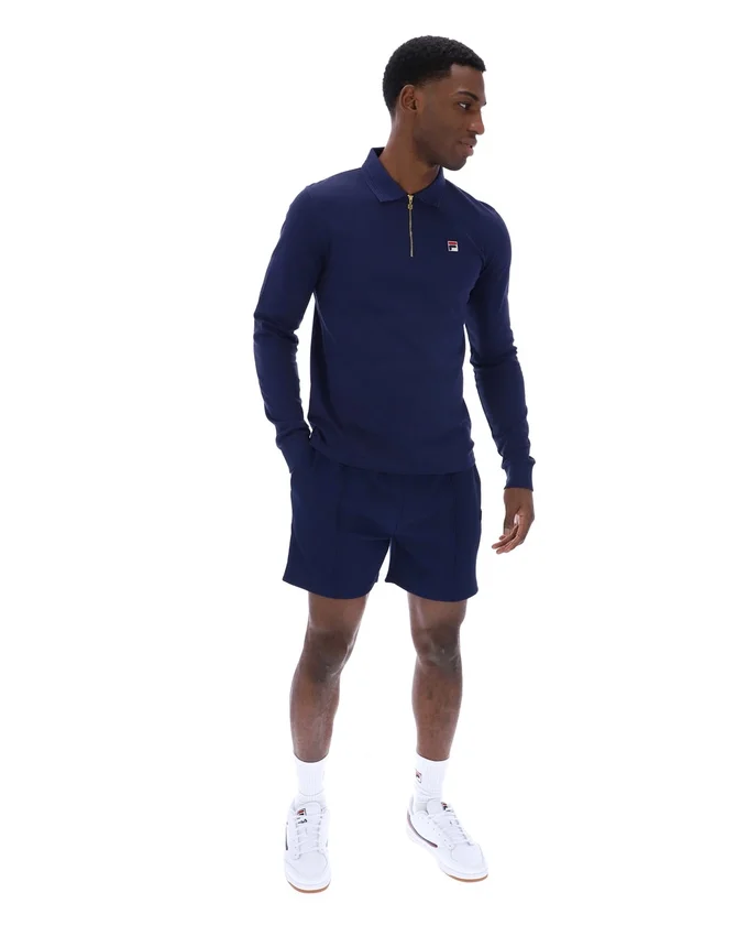 Fila Navy Emiliano Langarm-Polo