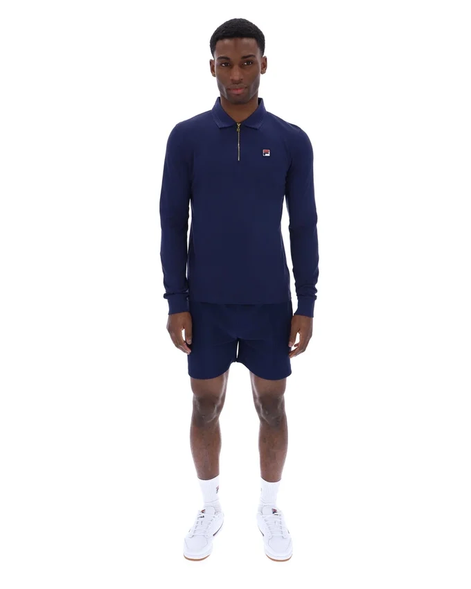 Fila Navy Emiliano Langarm-Polo
