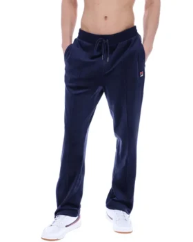 Fila Navy Fio Velours-Jogginghose mit geradem Bein