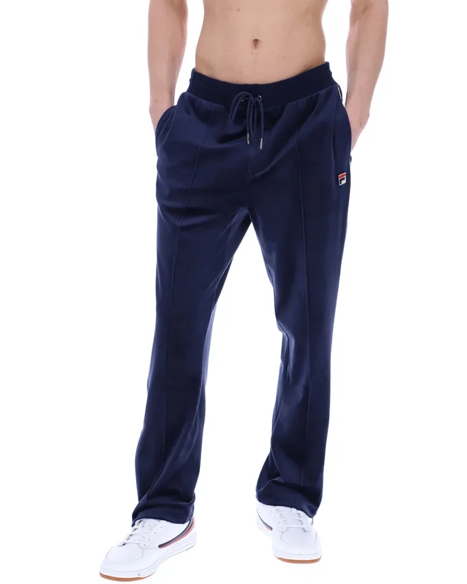 Fila Navy Fio Velours-Jogginghose mit geradem Bein