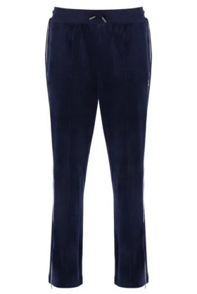 Fila Navy Fio Velours-Jogginghose mit geradem Bein