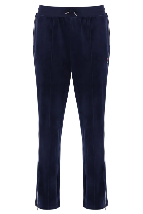 Fila Navy Fio Velours-Jogginghose mit geradem Bein