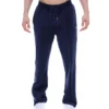 Fila Navy Fio Velours-Jogginghose mit geradem Bein