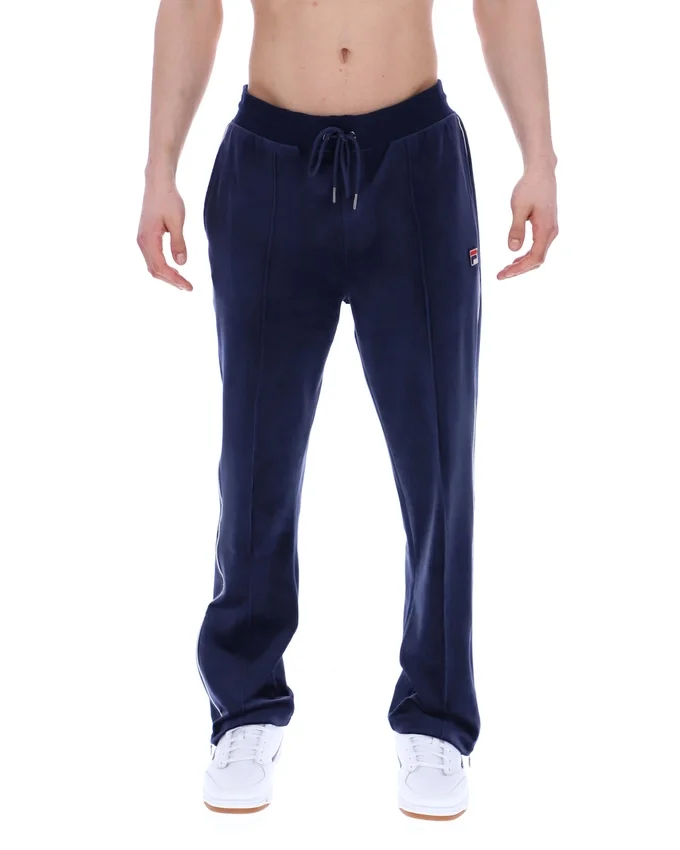 Fila Navy Fio Velours-Jogginghose mit geradem Bein