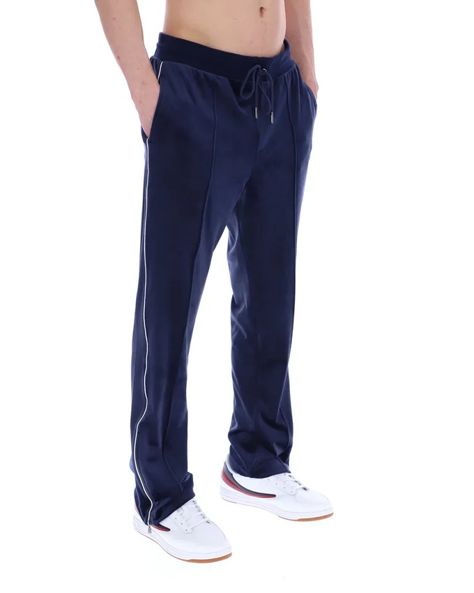 Fila Navy Fio Velours-Jogginghose mit geradem Bein