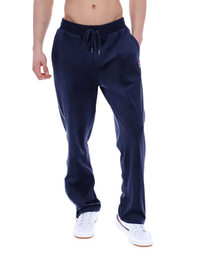 Fila Navy Fio Velours-Jogginghose mit geradem Bein