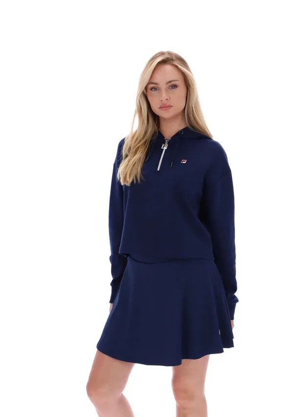 Fila Navy Fiorella Hoodie mit 1/4-Reißverschluss