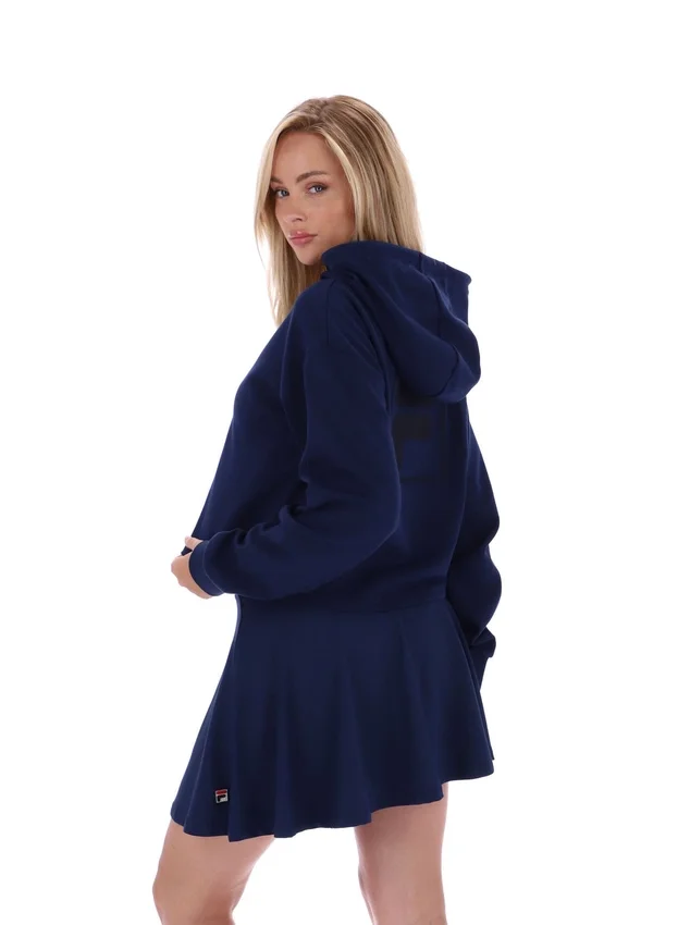 Fila Navy Fiorella Hoodie mit 1/4-Reißverschluss