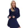 Fila Navy Fiorella Hoodie mit 1/4-Reißverschluss