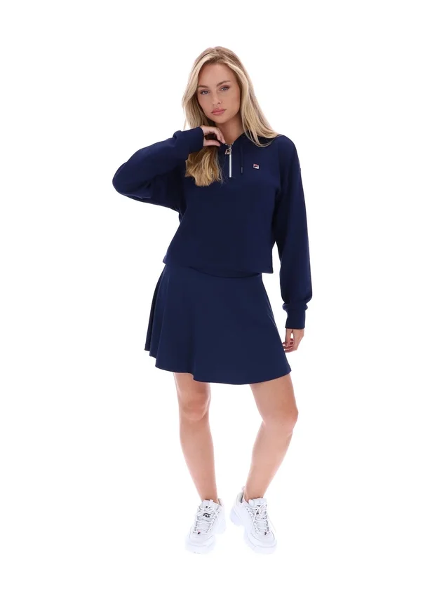 Fila Navy Fiorella Hoodie mit 1/4-Reißverschluss