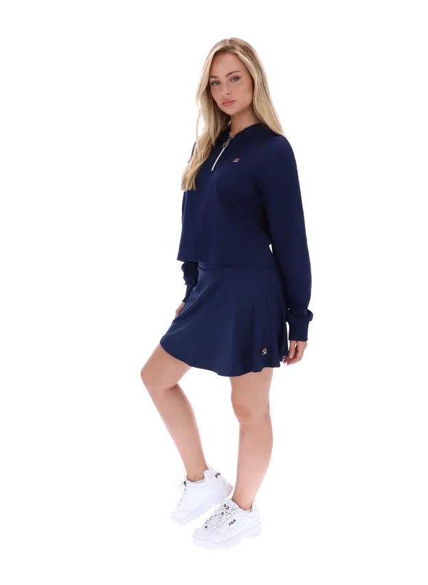 Fila Navy Fiorella Hoodie mit 1/4-Reißverschluss