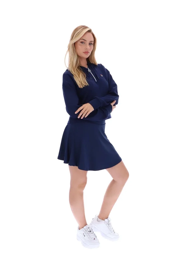 Fila Navy Fiorella Hoodie mit 1/4-Reißverschluss