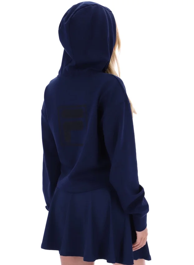 Fila Navy Fiorella Hoodie mit 1/4-Reißverschluss