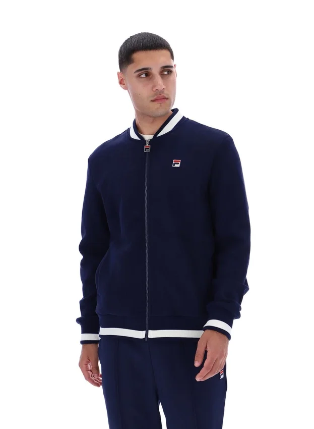 Fila Navy Gabe Waffelpullover-Jacke