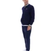 Fila Navy Gabe Waffelpullover-Jacke