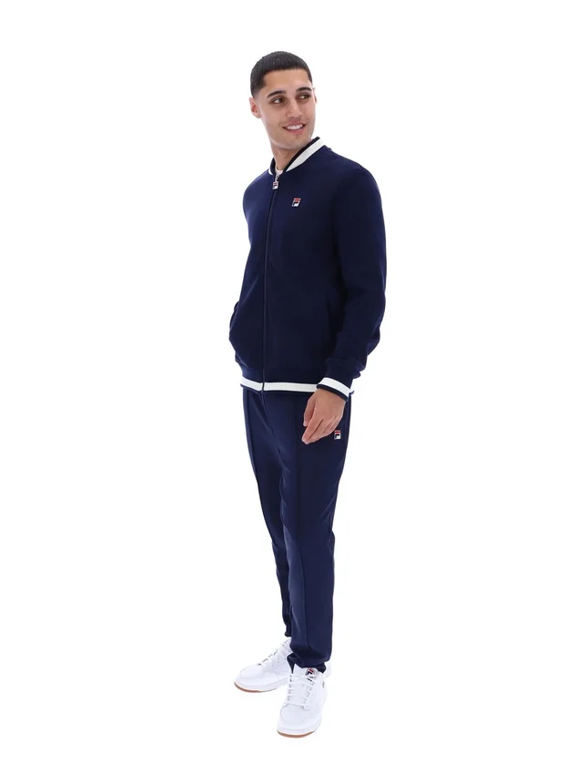 Fila Navy Gabe Waffelpullover-Jacke