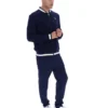 Fila Navy Gabe Waffelpullover-Jacke