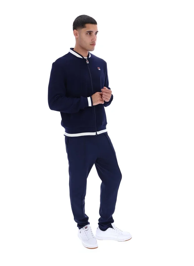 Fila Navy Gabe Waffelpullover-Jacke