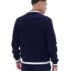 Fila Navy Gabe Waffelpullover-Jacke
