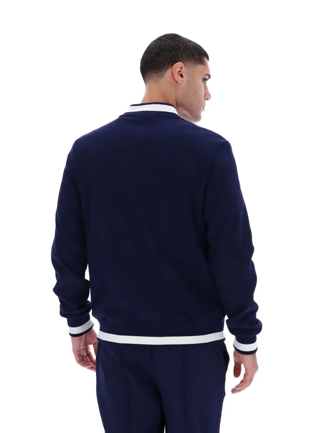Fila Navy Gabe Waffelpullover-Jacke
