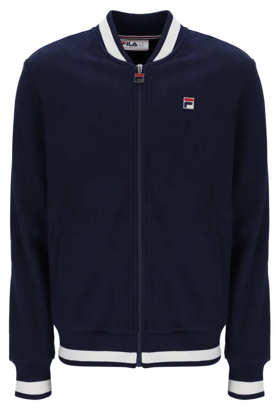 Fila Navy Gabe Waffelpullover-Jacke