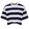 Fila Navy Genoa Boxy Cropped T-Shirt