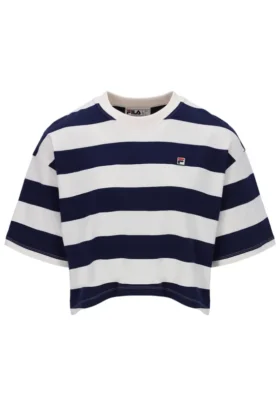 Fila Navy Genoa Boxy Cropped T-Shirt
