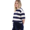 Fila Navy Genoa Boxy Cropped T-Shirt