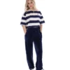 Fila Navy Genoa Boxy Cropped T-Shirt