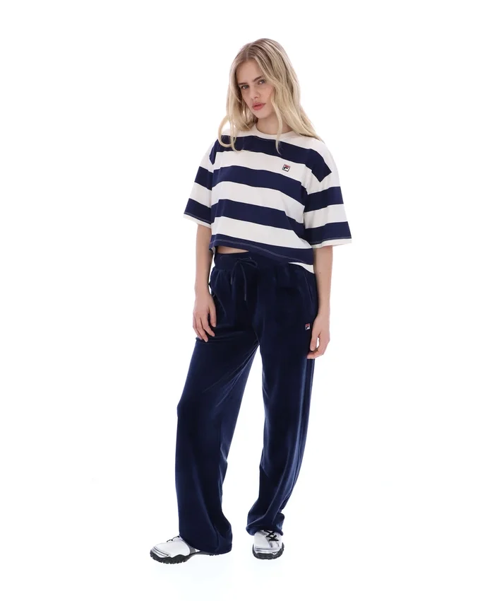 Fila Navy Genoa Boxy Cropped T-Shirt