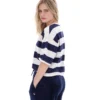 Fila Navy Genoa Boxy Cropped T-Shirt