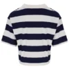 Fila Navy Genoa Boxy Cropped T-Shirt