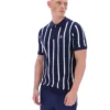 Fila Navy Giorgio Polo aus Häkel-Patchwork-Strick