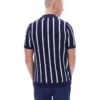 Fila Navy Giorgio Polo aus Häkel-Patchwork-Strick