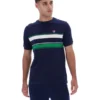 Fila Navy Iggy Streifen-T-Shirt