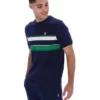 Fila Navy Iggy Streifen-T-Shirt
