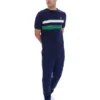 Fila Navy Iggy Streifen-T-Shirt