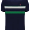 Fila Navy Iggy Streifen-T-Shirt