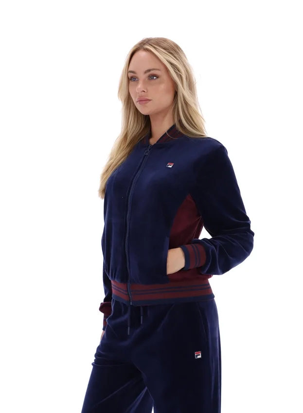 Fila Navy Jenesis Baseball-Trainingsjacke mit Reißverschluss