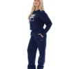 Fila Navy Jorie Sweatshirt mit weitem Rundhalsausschnitt