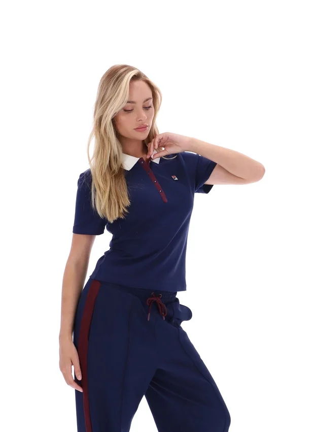 Fila Navy Juno Tailliertes Iconic Polo