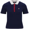 Fila Navy Juno Tailliertes Iconic Polo