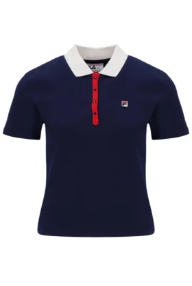 Fila Navy Juno Tailliertes Iconic Polo