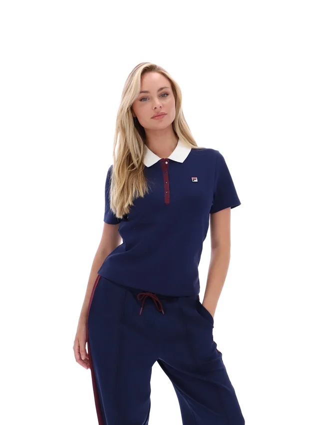Fila Navy Juno Tailliertes Iconic Polo