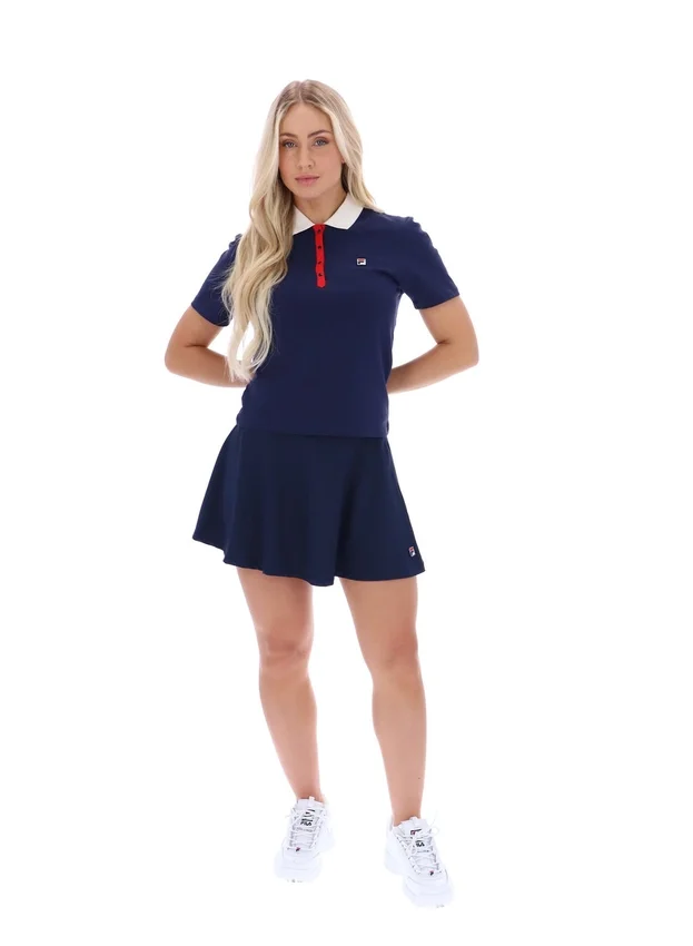 Fila Navy Juno Tailliertes Iconic Polo